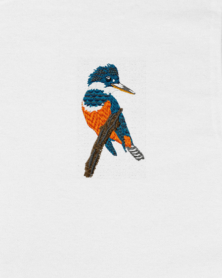 Polera Aves de Chile | Martín pescador