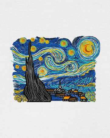 Noche estrellada Van Gogh
