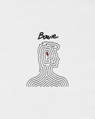 Polera bordada | David Bowie