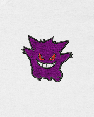 Polera bordada Pokemon | Gengar