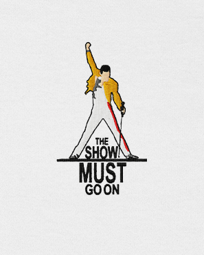 Polera bordada | Queen The Show Must Go On