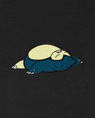 Polera bordada Pokemon | Snorlax