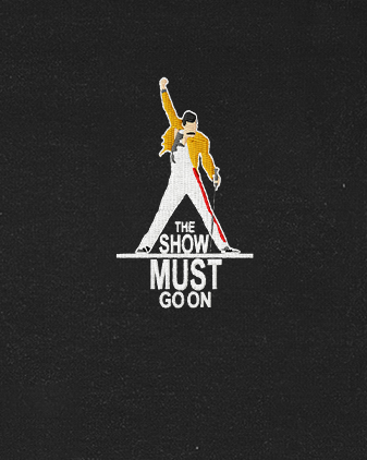 Polera bordada | Queen The Show Must Go On