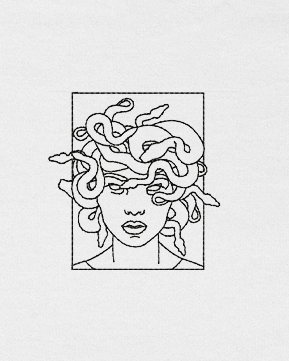 Polera bordada | Medusa