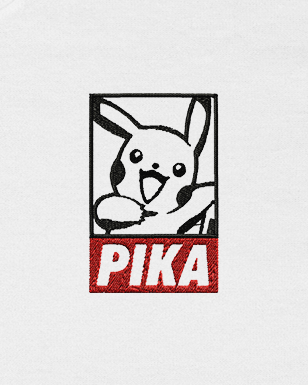Polera bordada Pokemon | Pikachu