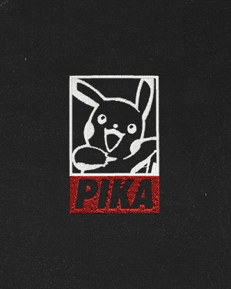 Polera bordada Pokemon | Pikachu