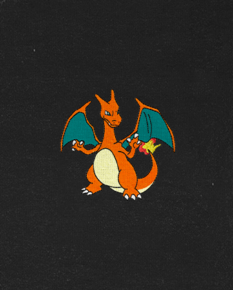 Polera bordada Pokemon | Charizard