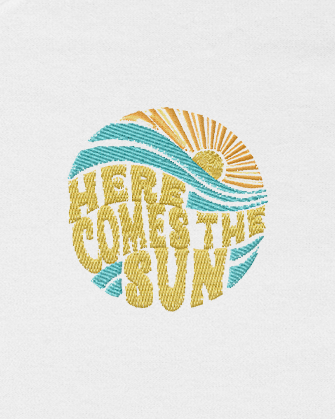 Polera bordada | The Beatles Here Comes The Sun