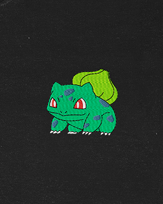 Polera bordada Pokemon | Bulbasaur