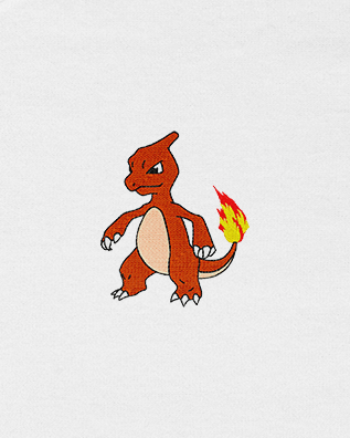 Polera bordada Pokemon | Charmeleon