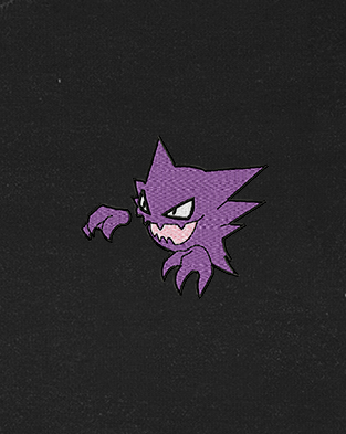 Polera bordada Pokemon | Haunter