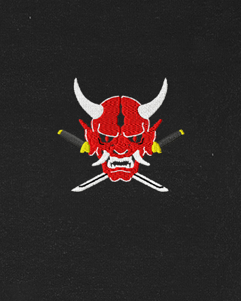 Polera bordada | Mascara Hannya