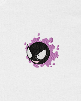 Polera bordada Pokemon | Gastly