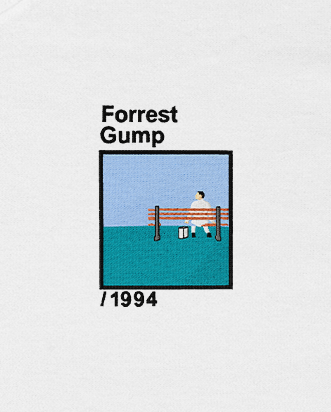 Polera bordada | Forrest Gump