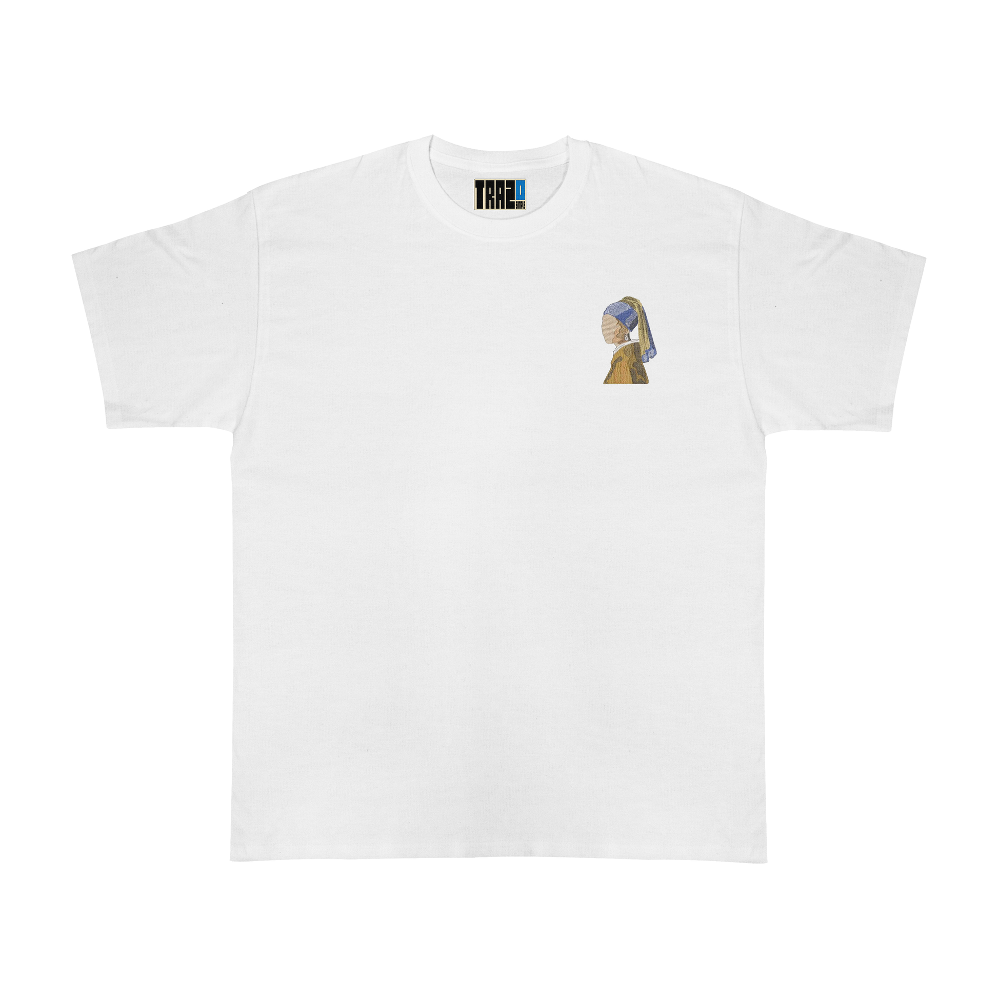 Polera bordada: La Joven de la perla