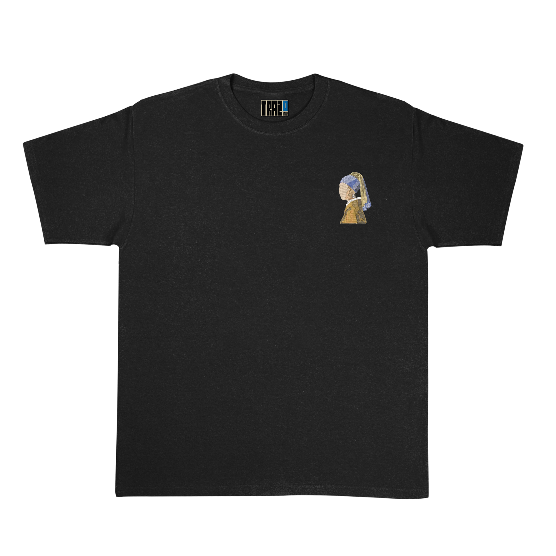 Polera bordada: La Joven de la perla